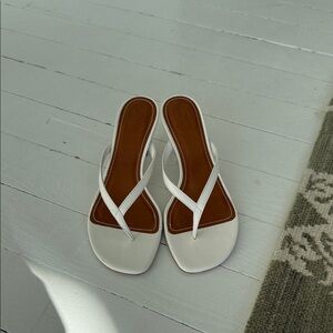 NEW STAUD White Leather Sandals